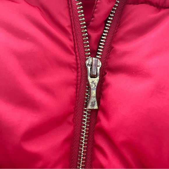 Kate Spade New York Toddler girl size 5 hooded Red Puffer Coat With Rosette - Picture 8 of 10